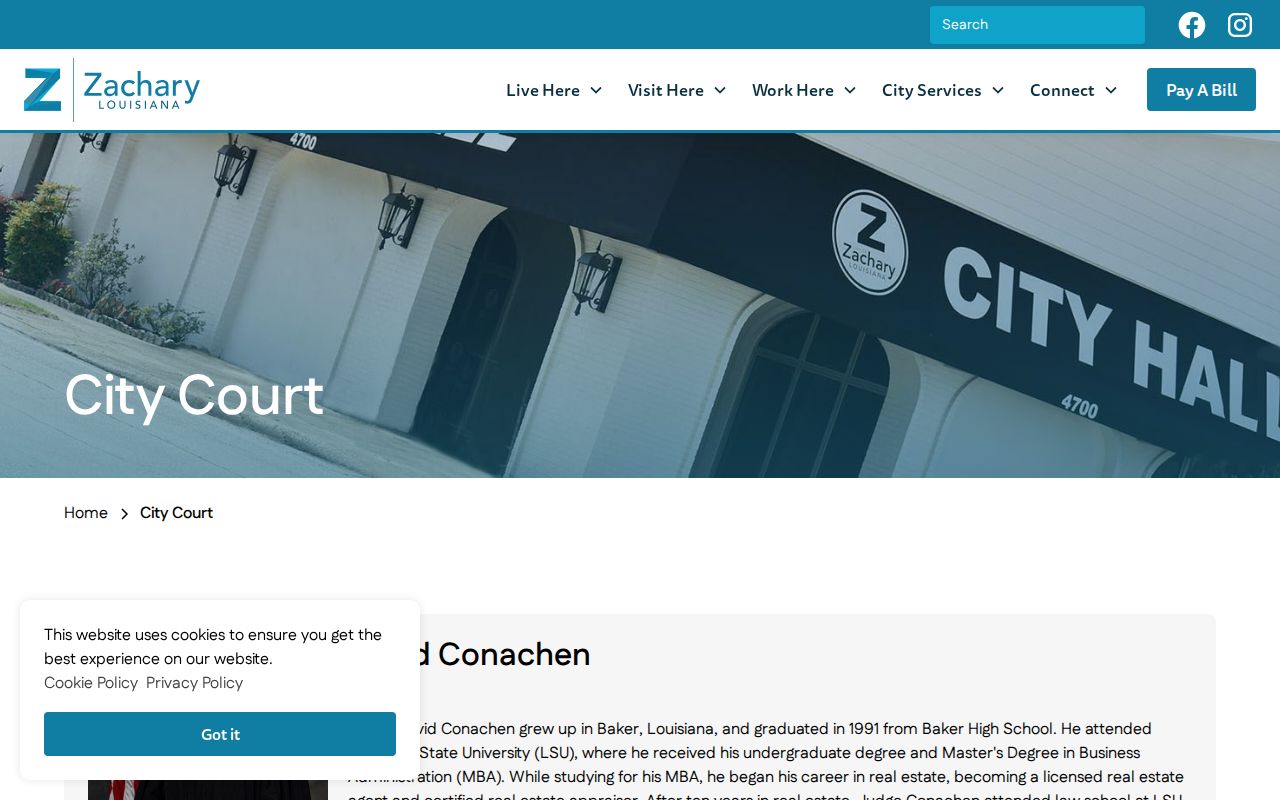 East Baton Rouge Parish court records Zachary City Court information